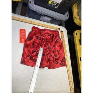 Fila Logo Red Nylon Swim Shorts Trunks Size 5/6 for Boys